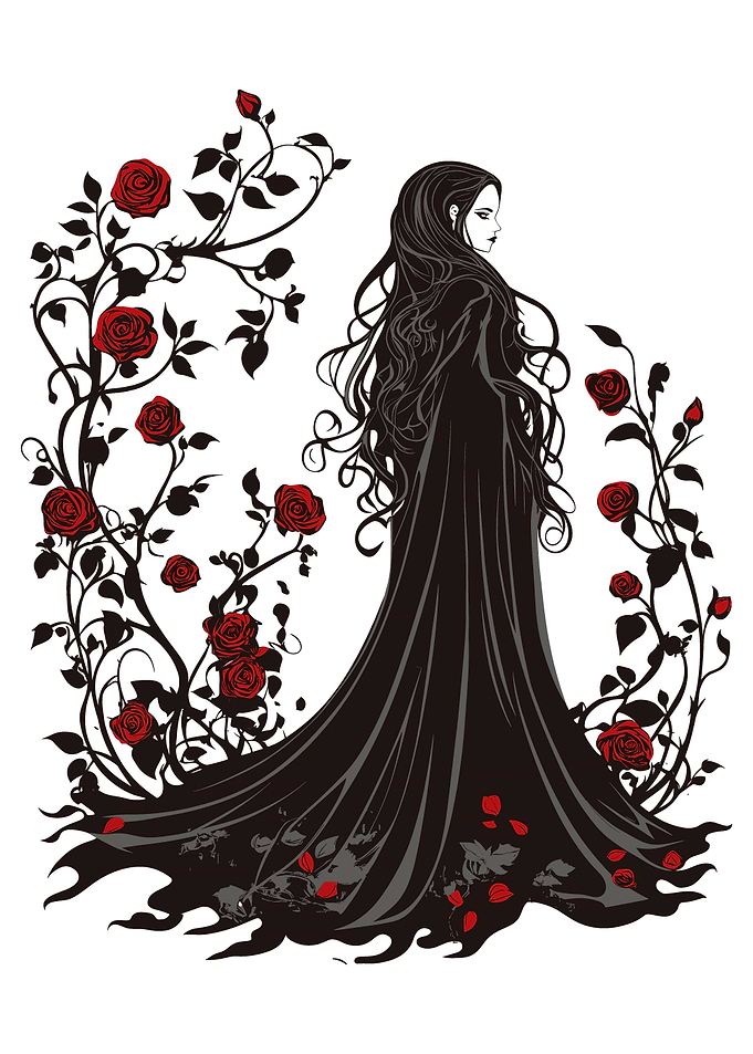 Gothic Rose Woman