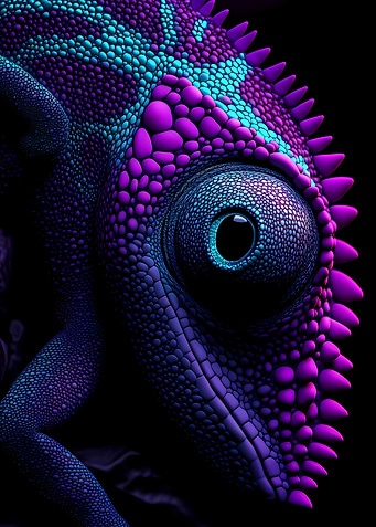 Chameleon Close-Up