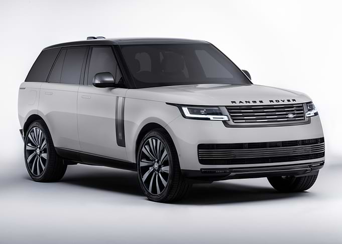 White Range Rover SUV