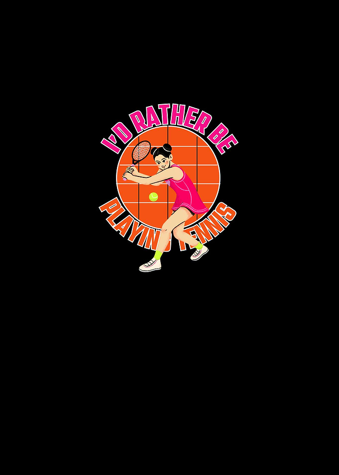 Tennis Player Graphic