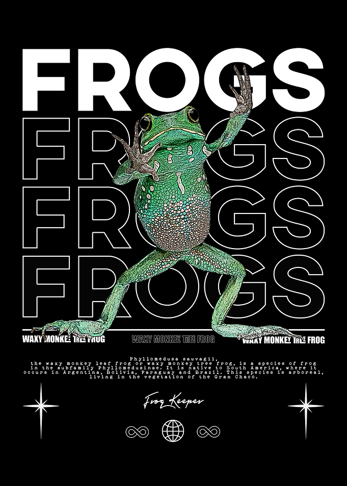Waxy Monkey Tree Frog Poster