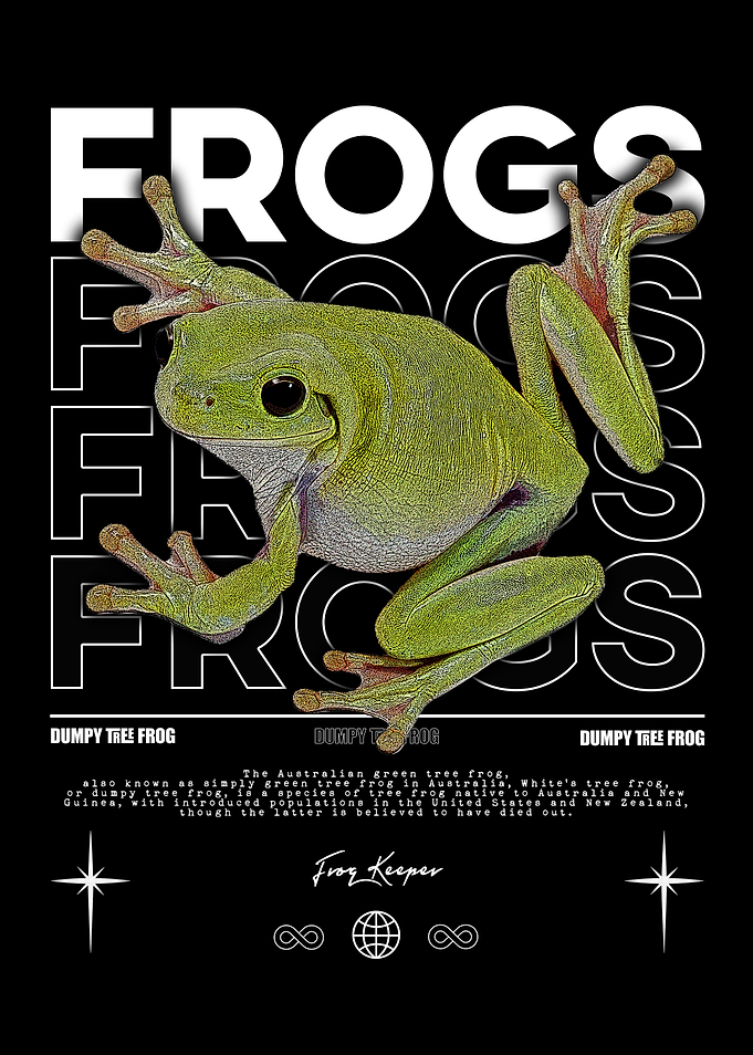 Dumpy Tree Frog Poster