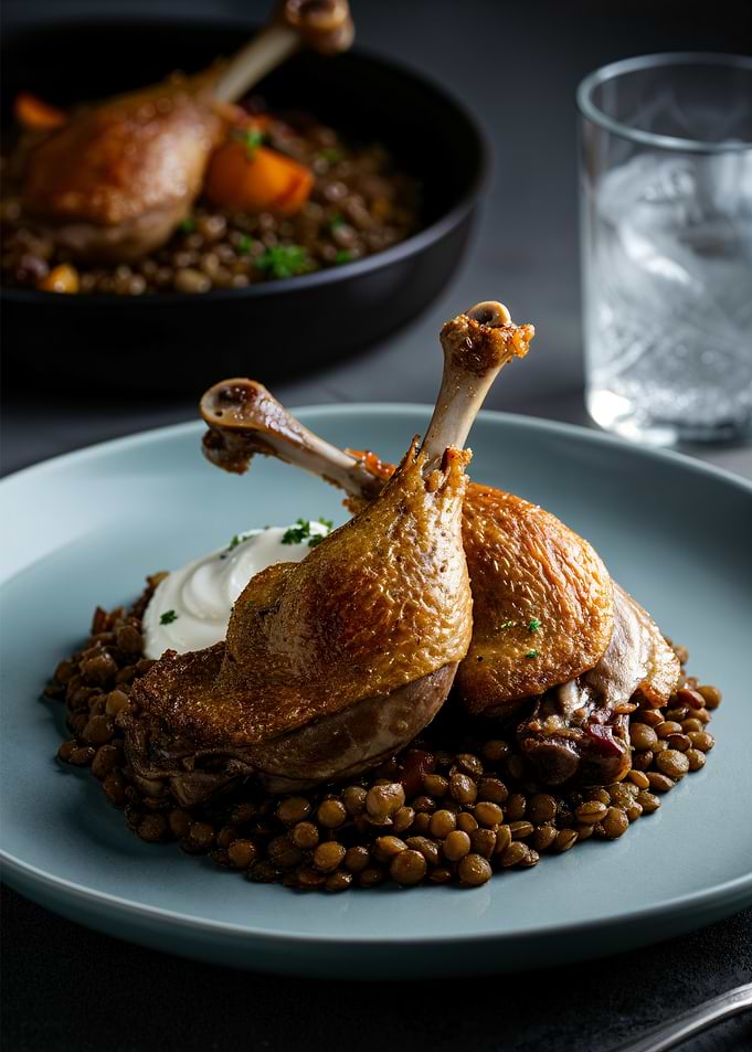 Duck Legs with Lentils