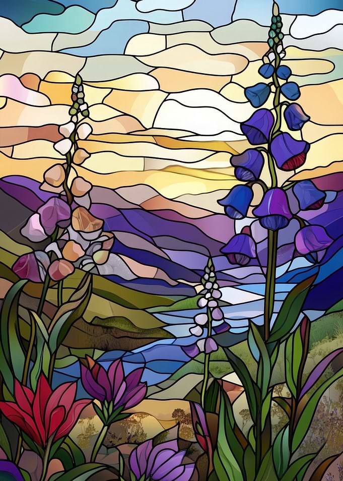 Stained Glass Landscape