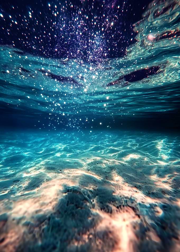 Surrealism Heart of the Starry Sea Poster