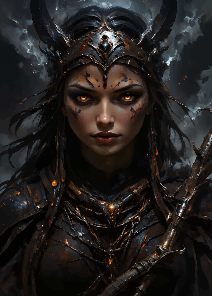 Dark Fantasy Warrior Woman