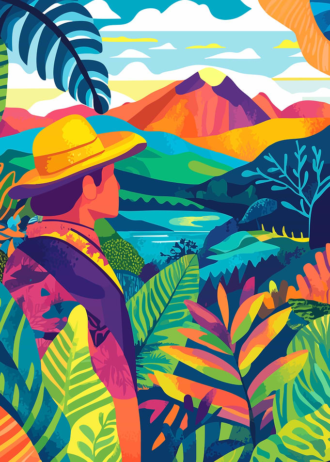 Peru Nature Inspirational Minimalist Art