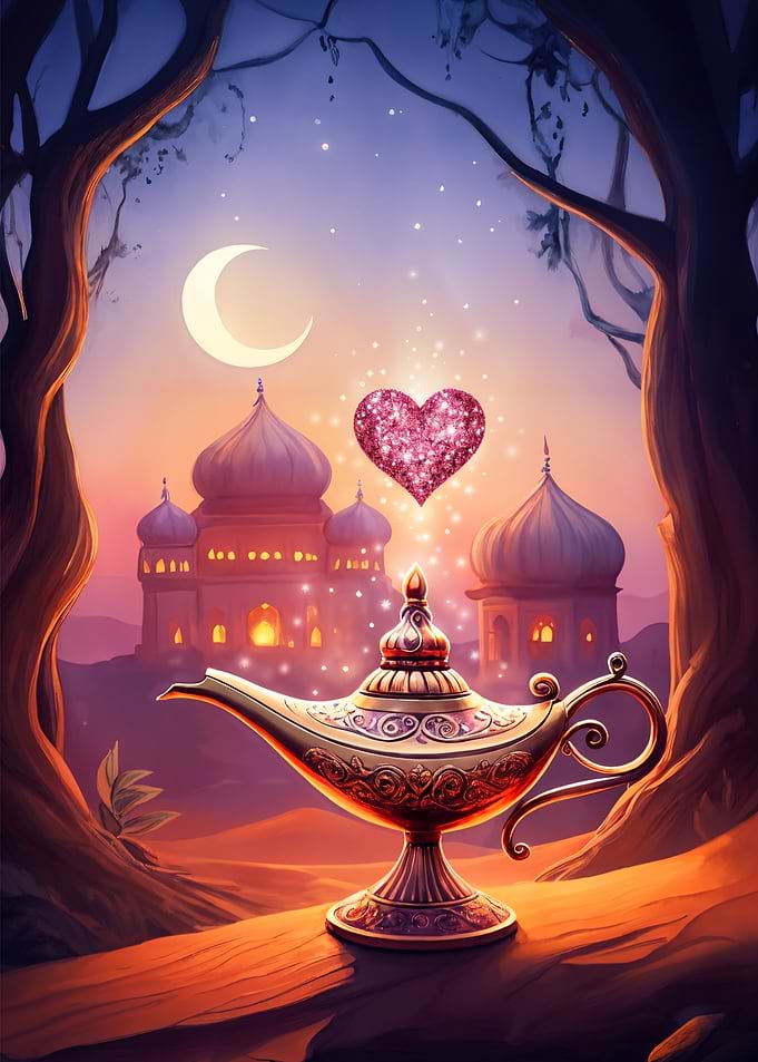 Magic Lamp with Heart