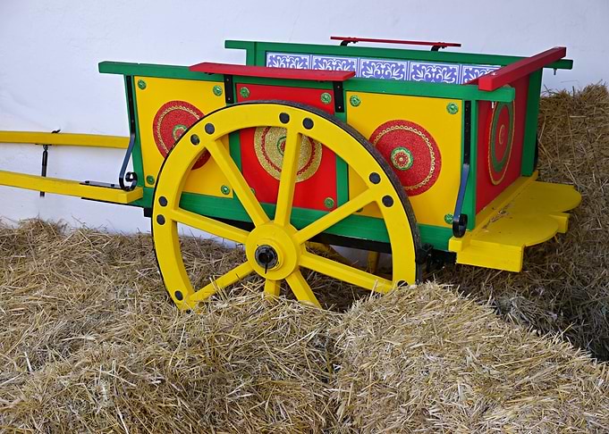 Colorful Wooden Cart