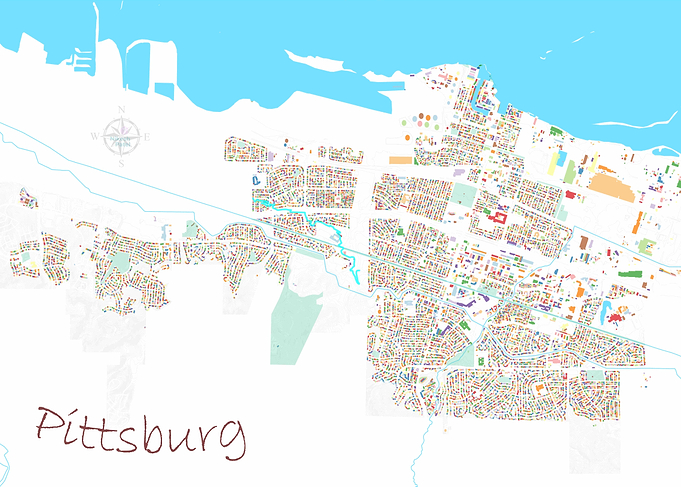 Pittsburg City Map