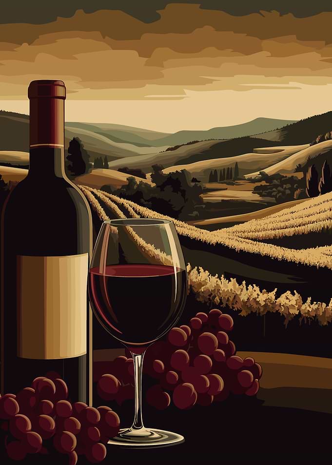 Wine Country Landscape Tuscany