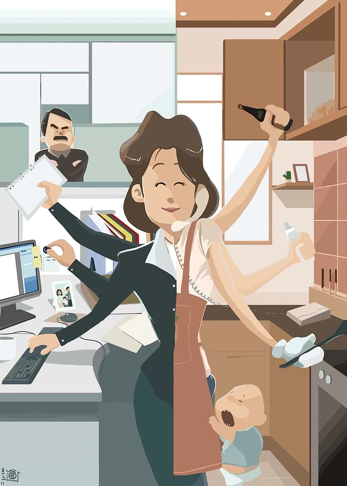 Multitasking Mom