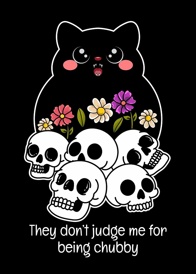 Chubby Cat & Skulls