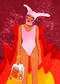 Fiery Bunny Girl