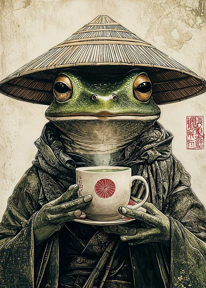 Frog in a Conical Hat