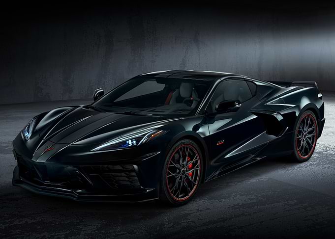 Black Corvette C8
