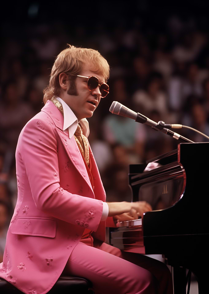 Elton John Performing