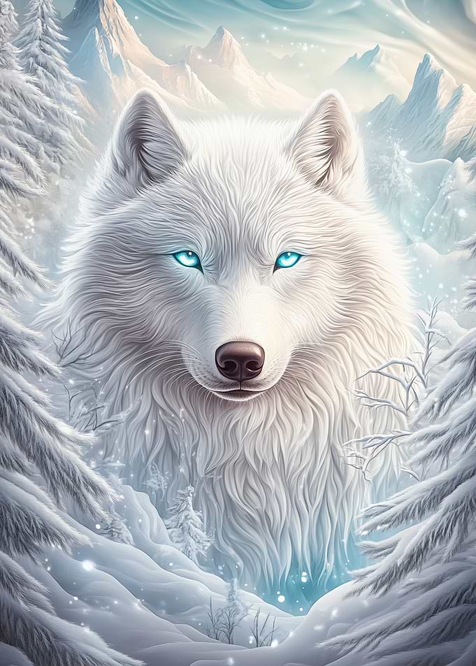 White Wolf in Winter