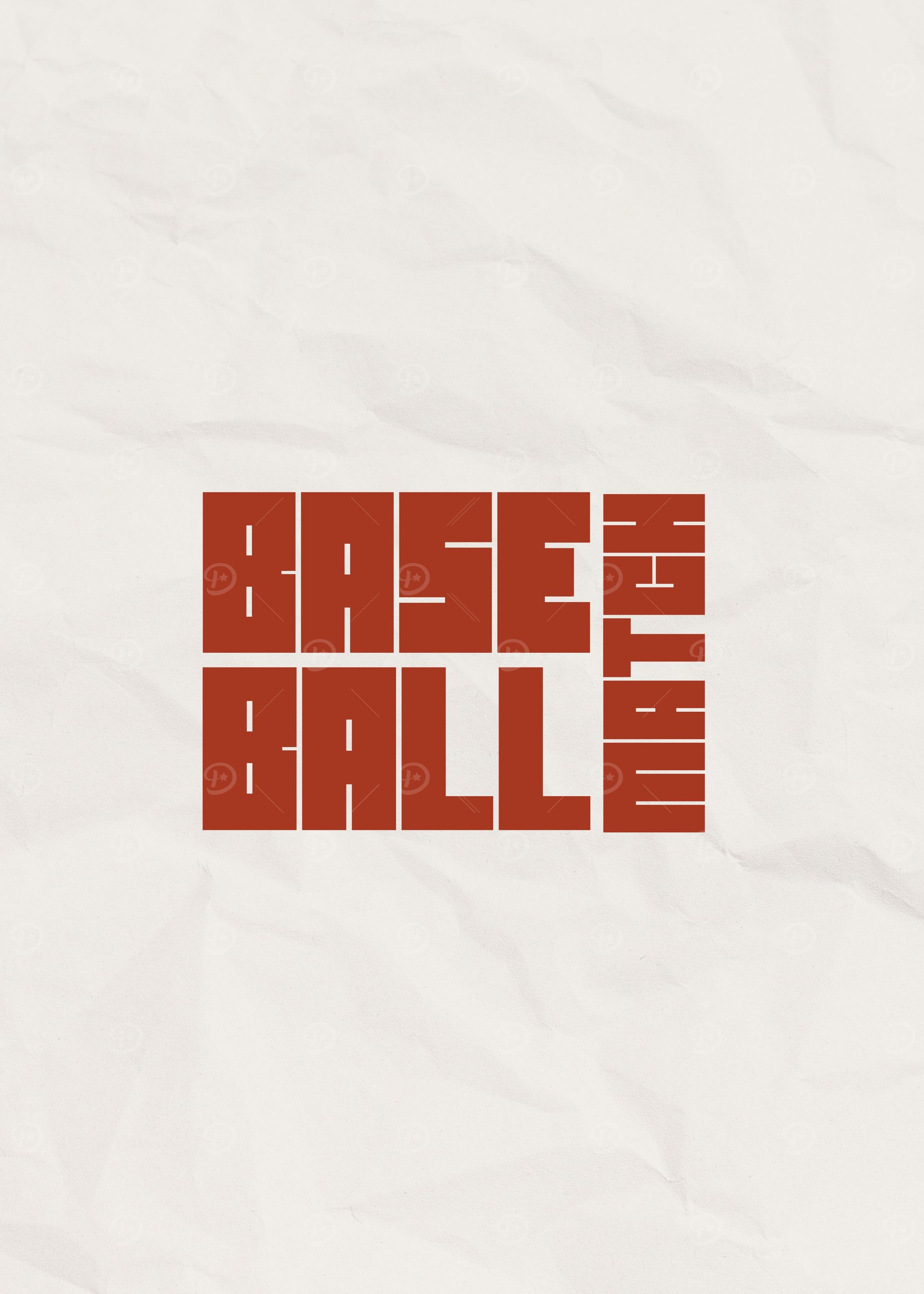 Baseball Text Art