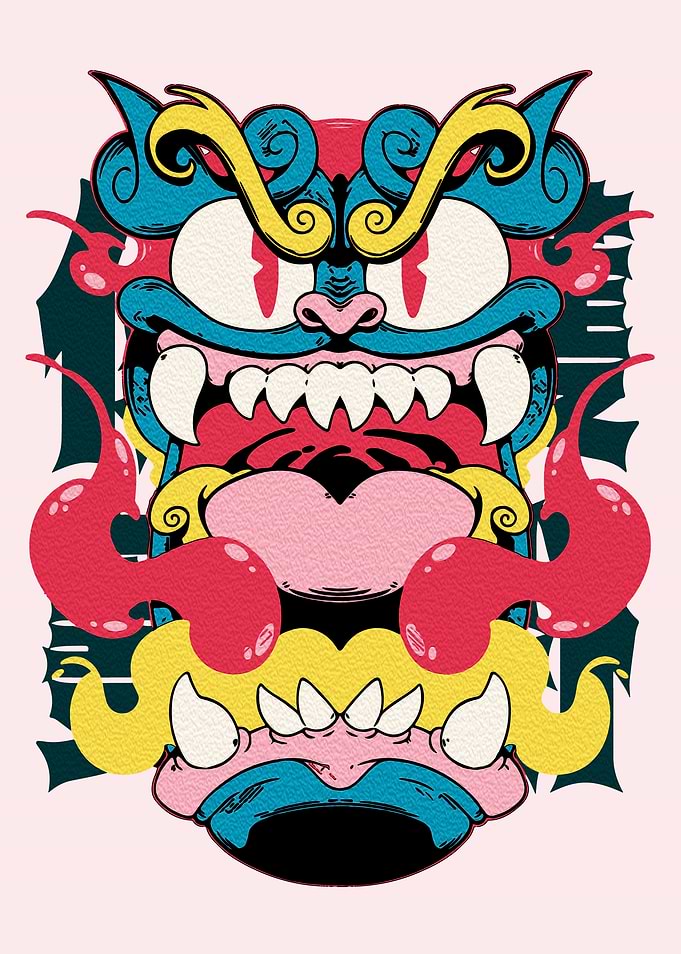 Japanese Demon Mask