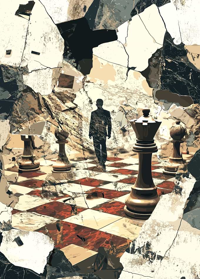 Chessboard Through Cracks