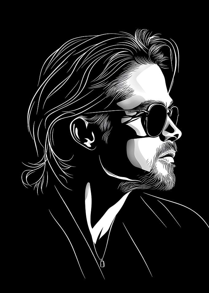 Brad Pitt A legendary actor Art