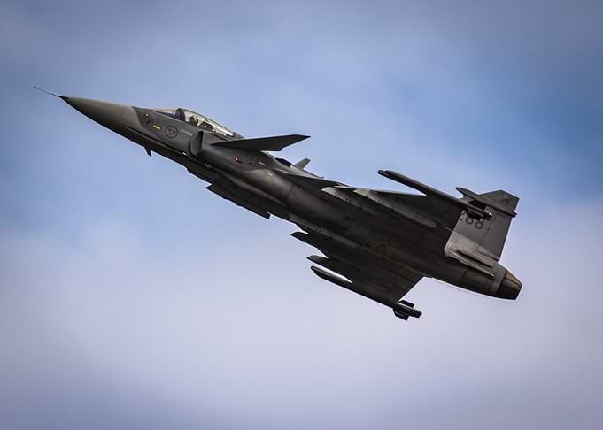 Saab JAS 39 Gripen Fighter Jet