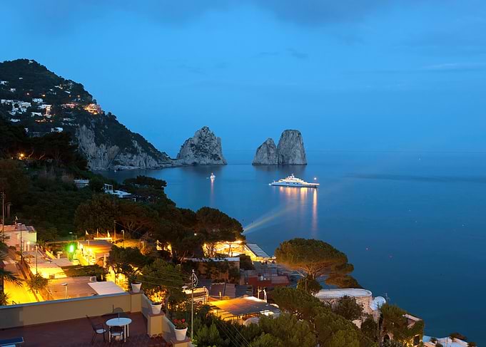 Coastal Town at Dusk