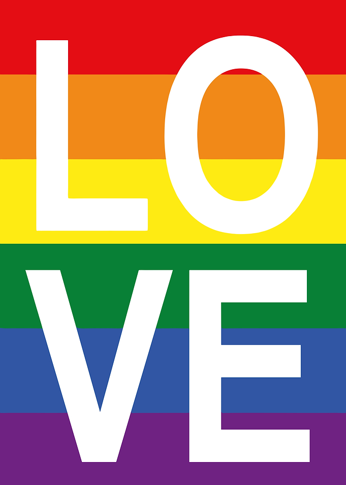 Rainbow Love Flag