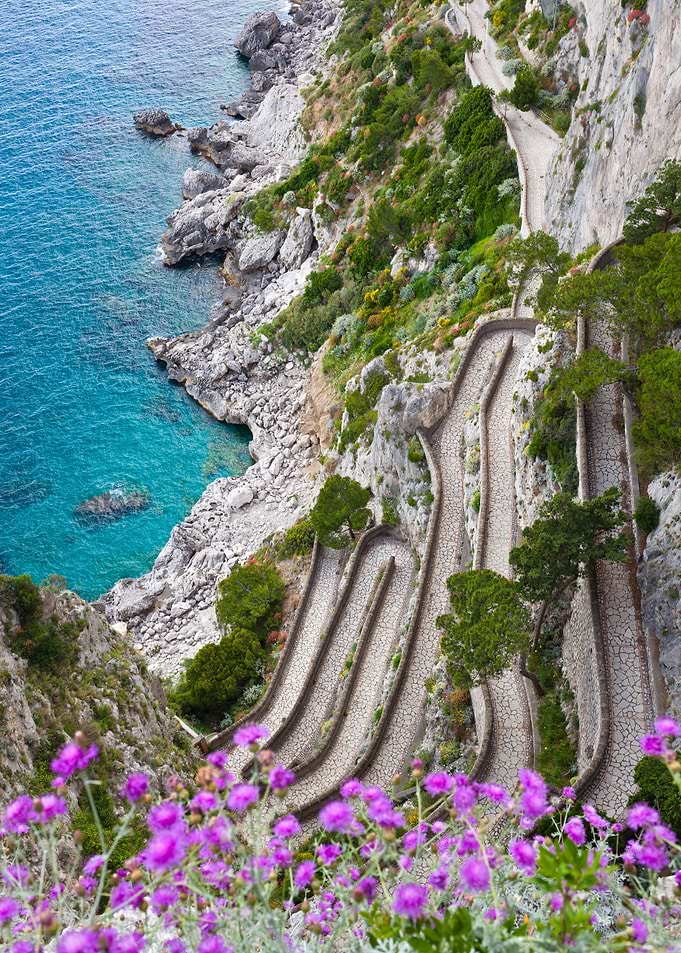 Via Krupp in Capri Island
