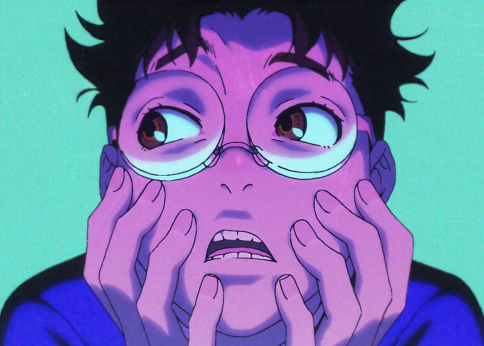 Okarun with Wide Eyes