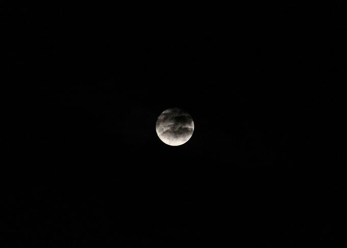 Full Moon in Night Sky