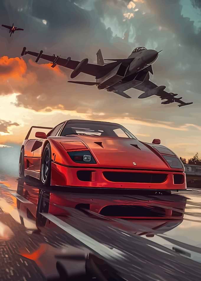 Ferrari and Fighter Jets