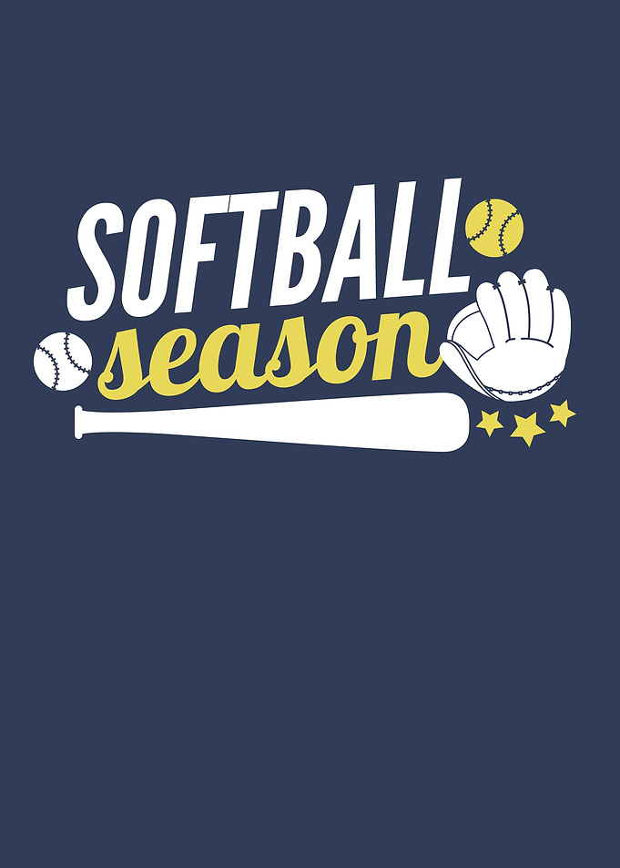 Softball Season Graphic