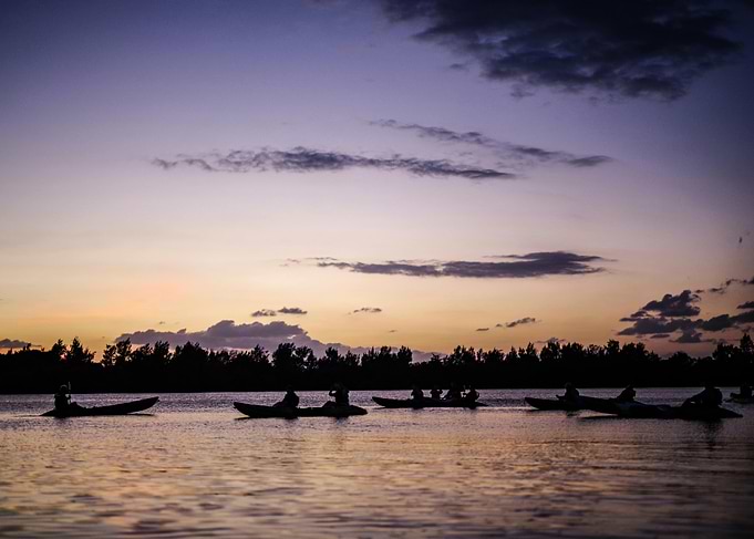Kayaking at Sunset