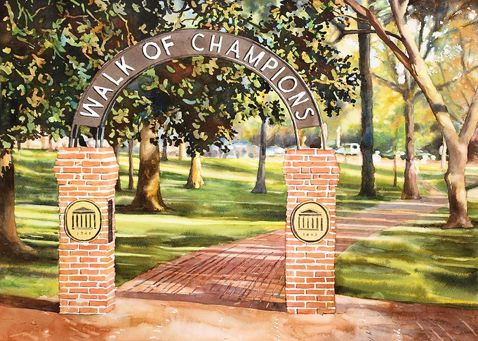 Walk of Champions Arch Ole Miss University