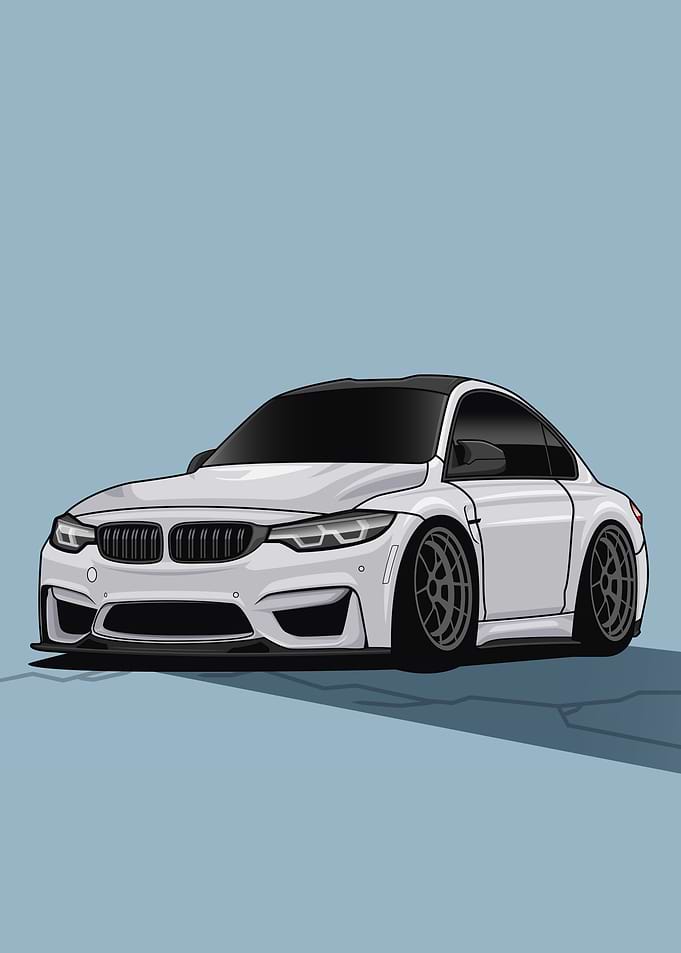 BMW M4 F82 Cartoon