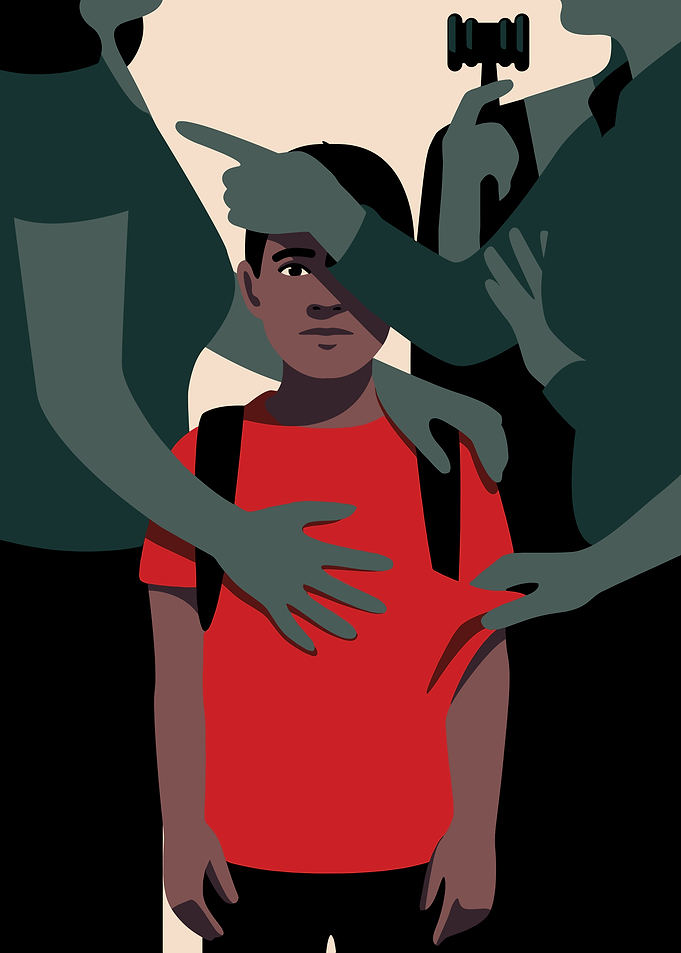 Child Surrounded by Authority