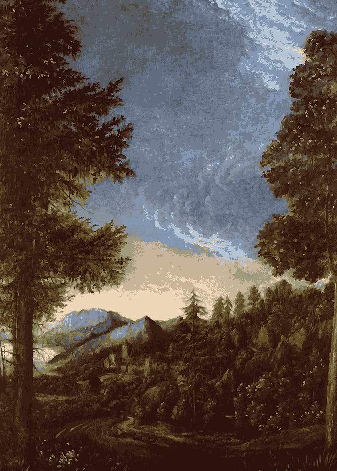 Forest Landscape Painting