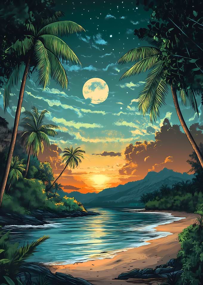 Tropical Sunset Paradise
