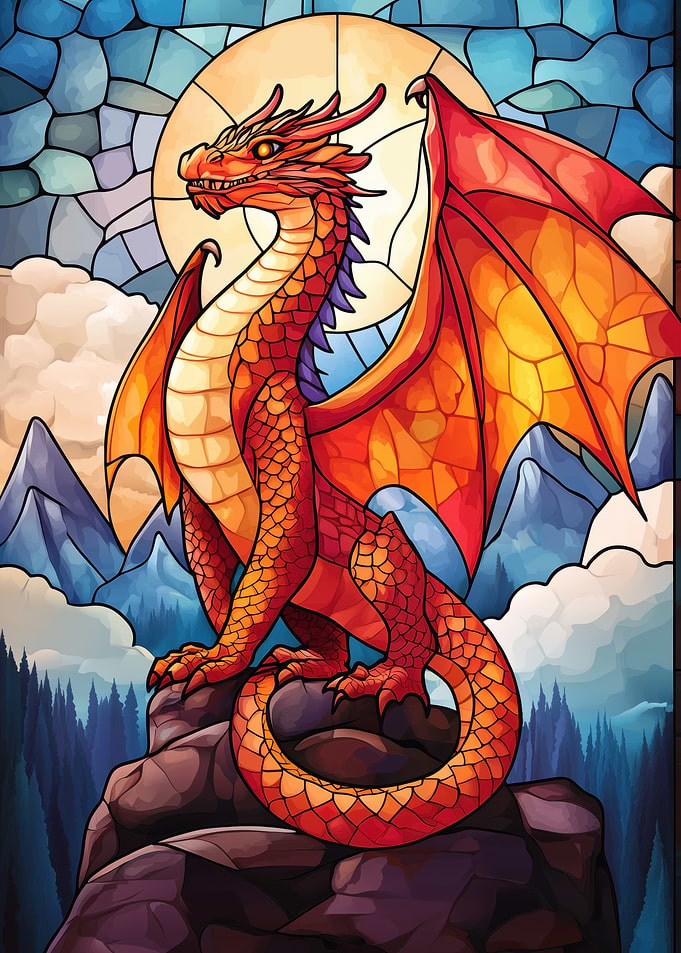 Stained Glass Dragon