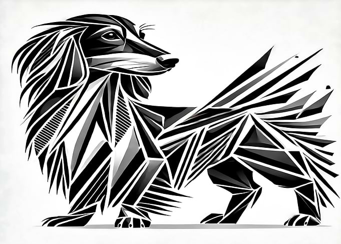 Geometric Dachshund
