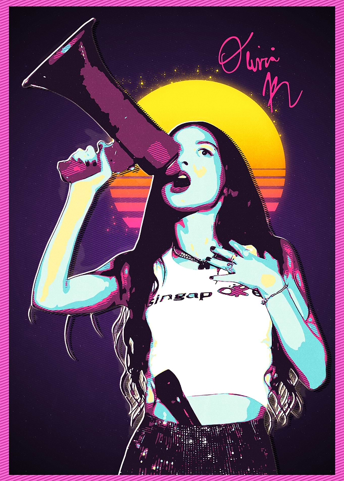 Olivia Rodrigo Retro Poster