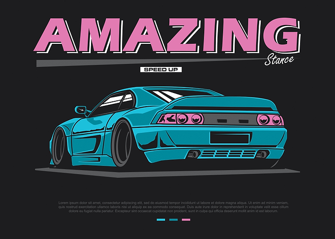 Amazing Stance Car Graphic