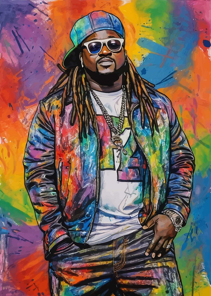 T Pain Portrait Painting