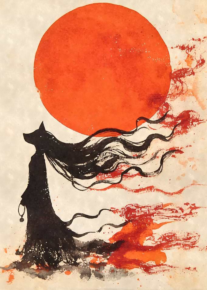 Kitsune Priestess Yokai