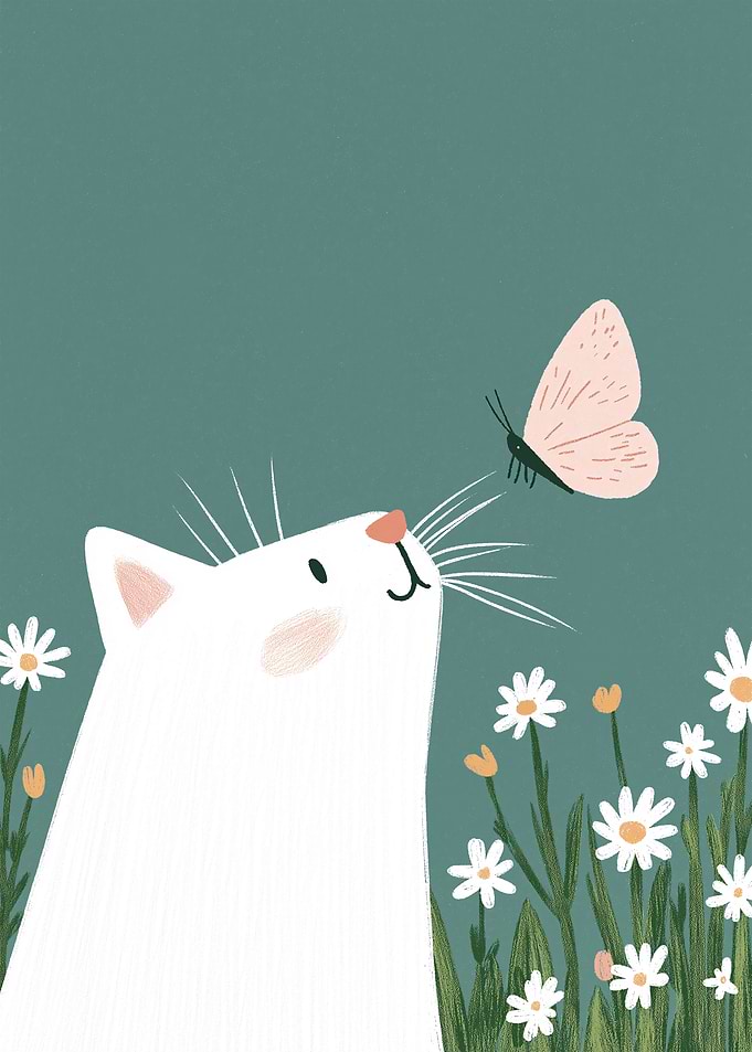 Cat and Butterfly