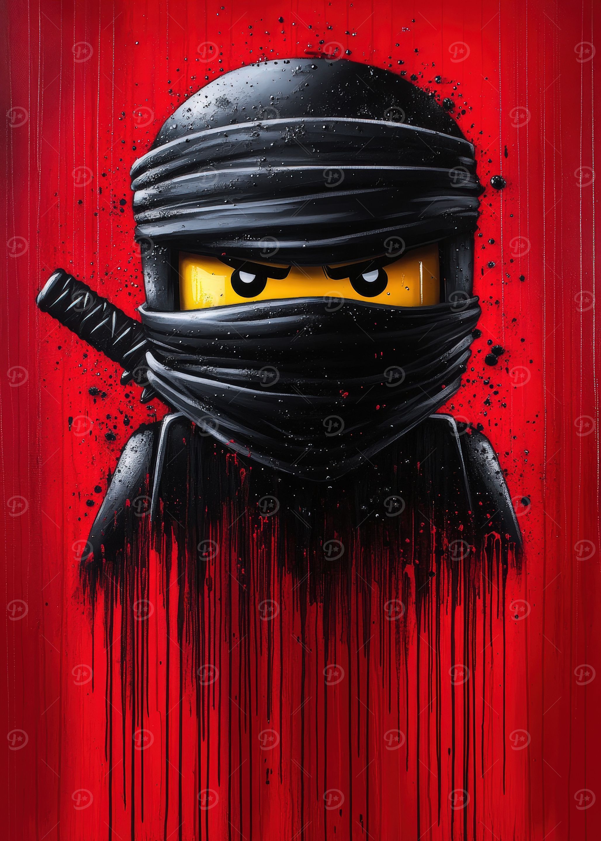 Abstract Ninja Art