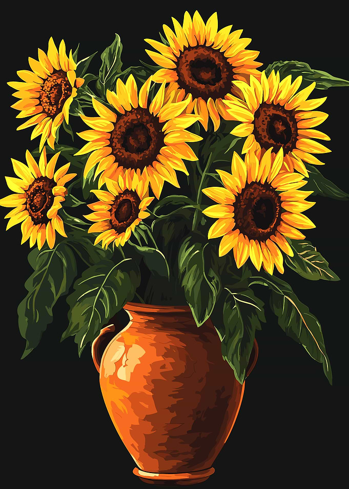 Sunflowers in a Vase