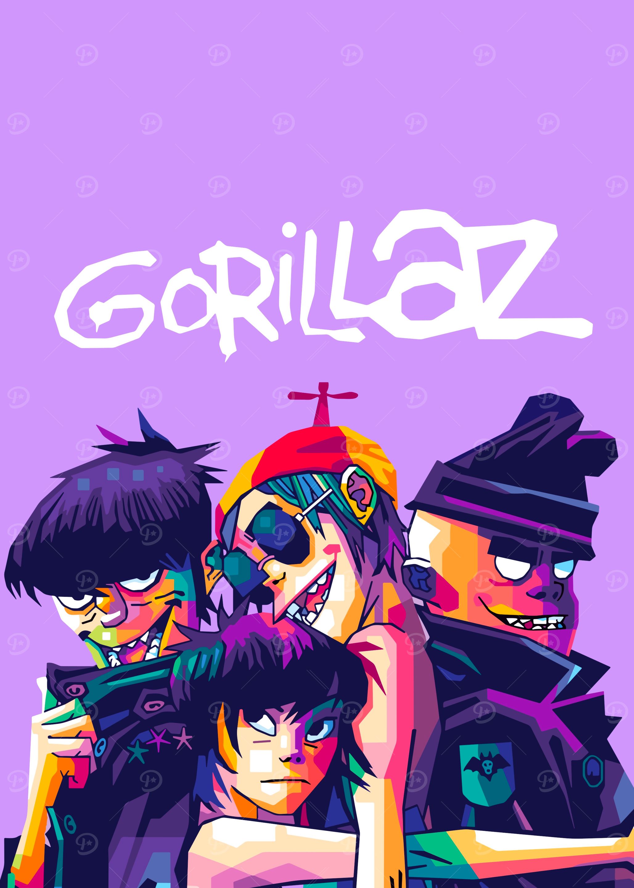 Gorillaz Band Pop Art